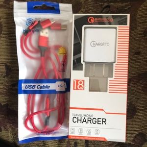 High Quality “Chargitt” Hotriple 3-in-1 USB Cable + Power Quick Charge3.0 Travel